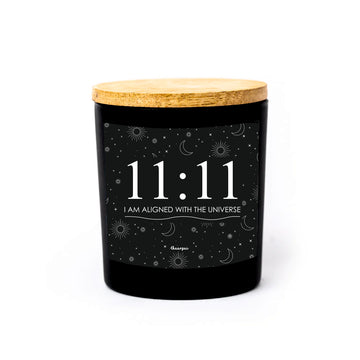 GRATITUDE 11:11 BLACK-  SCENTED CANDLE