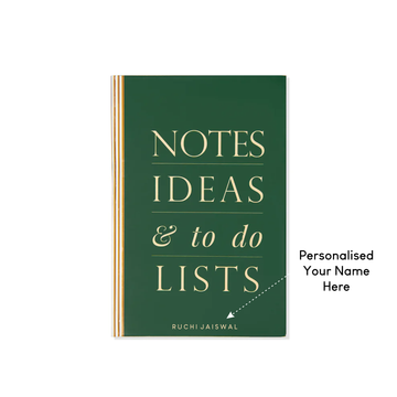 NOTES IDEAS & TO-DO-LISTS (GREEN) - Undated Daily Planner