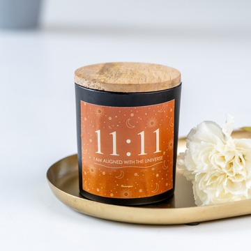 GRATITUDE 11:11 BROWN-  SCENTED CANDLE