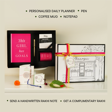 THIS GIRL HAS GOALS- Rakhi Gift set