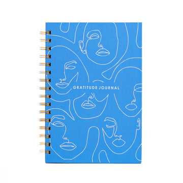 HUMAN FACE BLUE- GRATITUDE JOURNAL