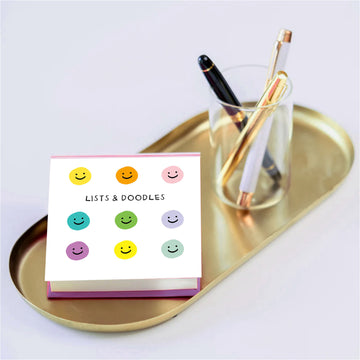 LISTS & DOODLES SMILE - JOTTER NOTEPAD