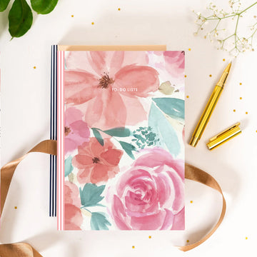 HANDPAINTED FLORAL - Undated Daily Planner