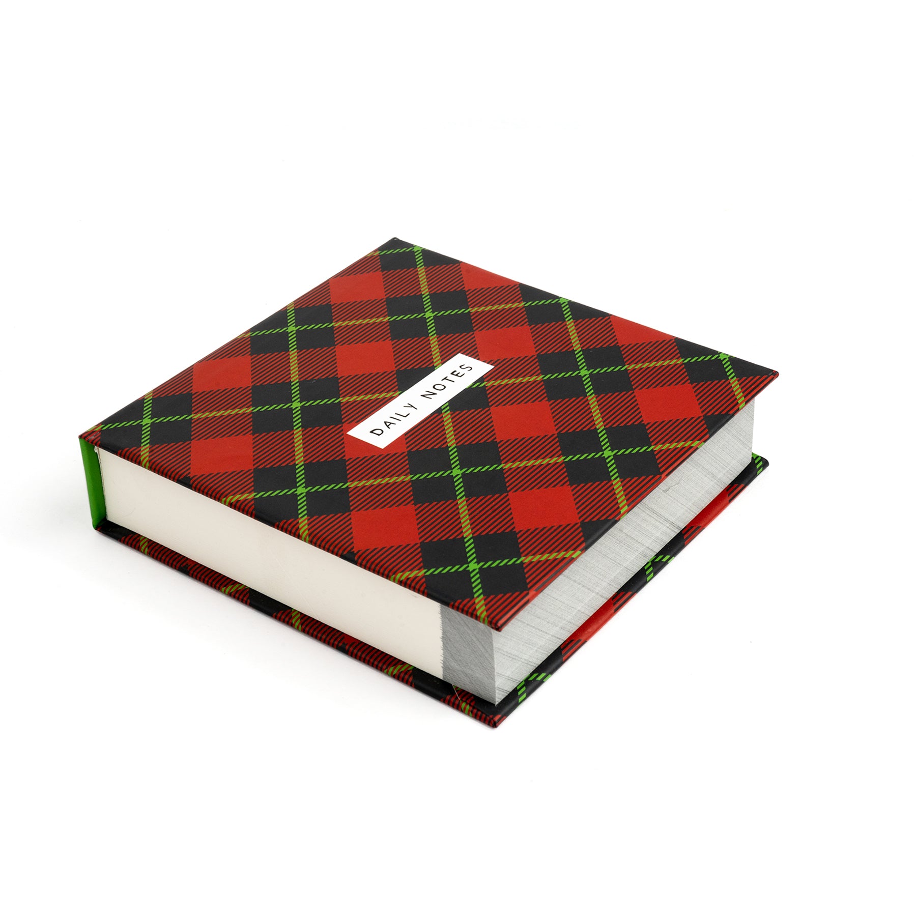 Red Tartan Plaid Notebook Journal